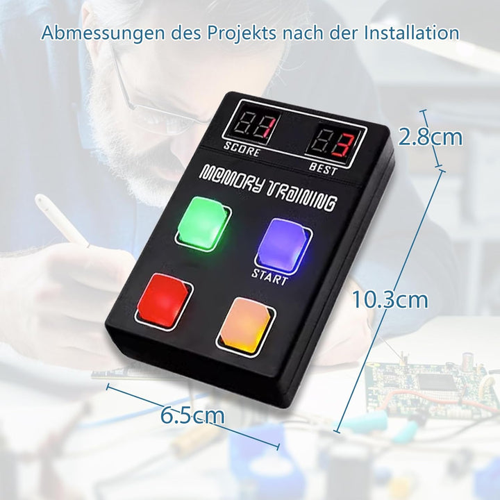 EIELE Memory Games Electronic Kits Soldering Practice Kits for Teenagers and Adults，Suitable for Sch