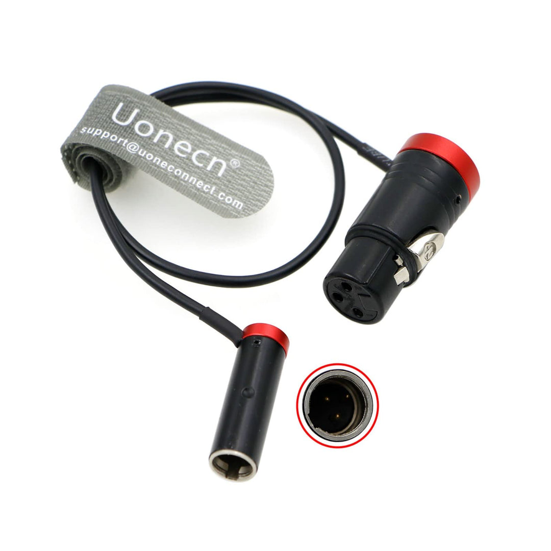 Uonecn Low-Profile 3 Pin Mini XLR TA3M Stecker auf XLR 3 Pin Buchse Audiokabel für Canon C70, BMPCC