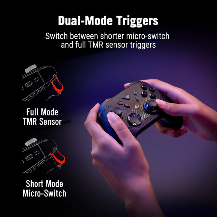 ASUS ROG Raikiri II Xbox Wireless Gaming Controller - 2,4 GHz/BT/3,5 mm, TMR Joysticks, rutschfester