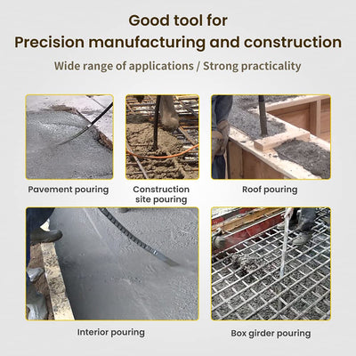 Anbull Betonrüttler, 1300W Innenrüttler Flaschenrüttler, Länge 2m Betonverdichter, Beton Rüttelflasc