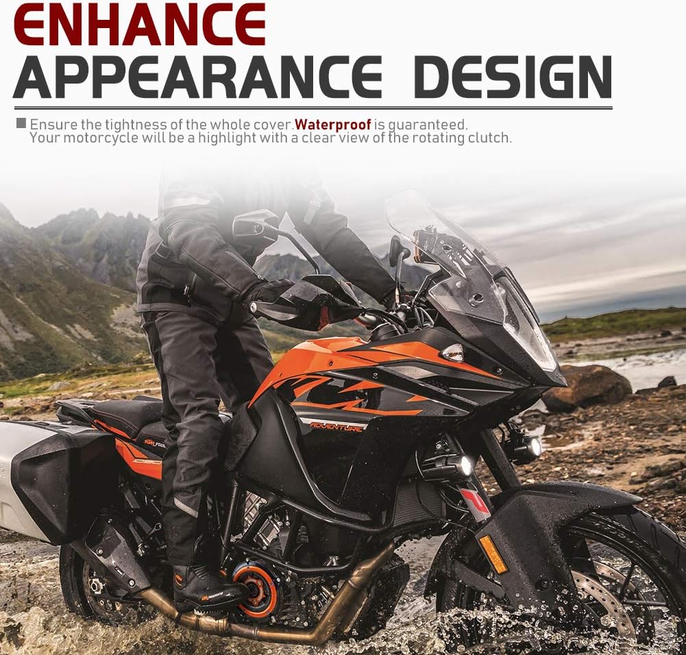 Klare Kupplungsabdeckung für Motorradrennen, Druckplatte, Motorschutz, Rahmenschieber für K.T.M 1050