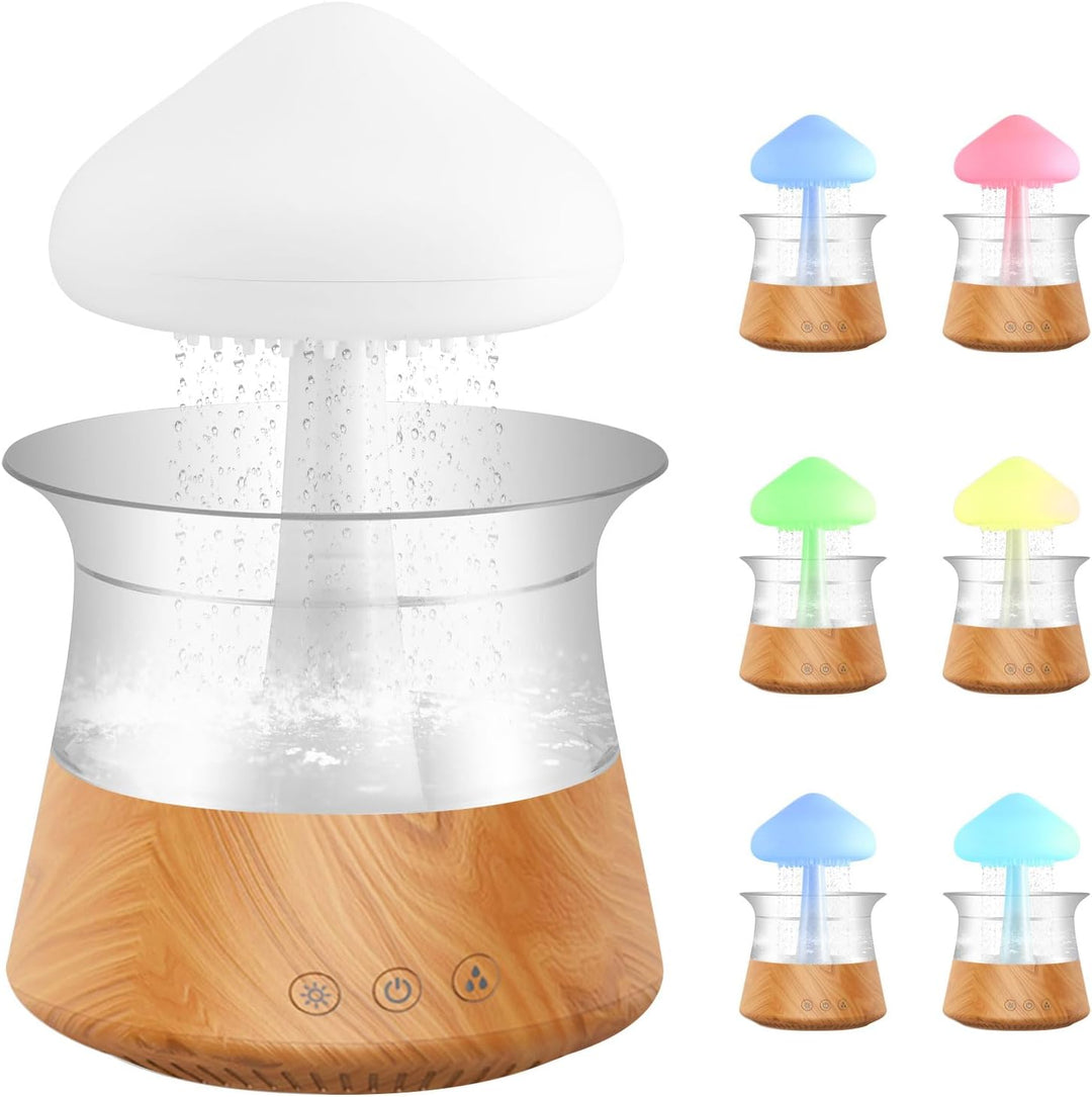 3-in-1 Rain Cloud Luftbefeuchter für Pilze, Regenwolken, Aromatherapie, Pilottherapie, mit 7 wechsel