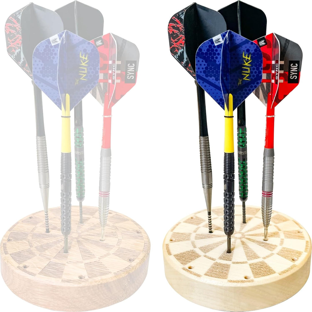 Puckdartständer - Dartscheibe Dunkel, Dunkel