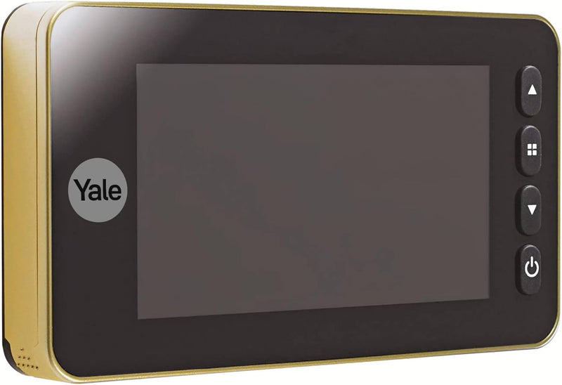 Yale Digital Door Viewer Auto Imaging -5800 - Gold - Nimmt Bilder/Videos auf - integrierte Türklinge