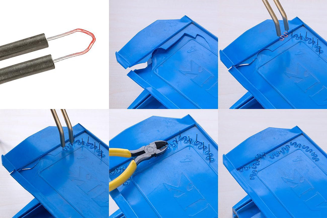AGT Plastik Schweissgerät: Akku-Kunststoff-Schweissgerät, USB-C, 1.000 Schweissnägel, 40 Watt (Kunst