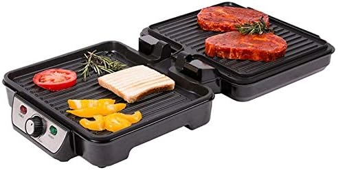 TZS First Austria Elektro-Tischgrill | Grillplatte für Fleisch & Gemüse | Kontaktgrill mit Antihaftb