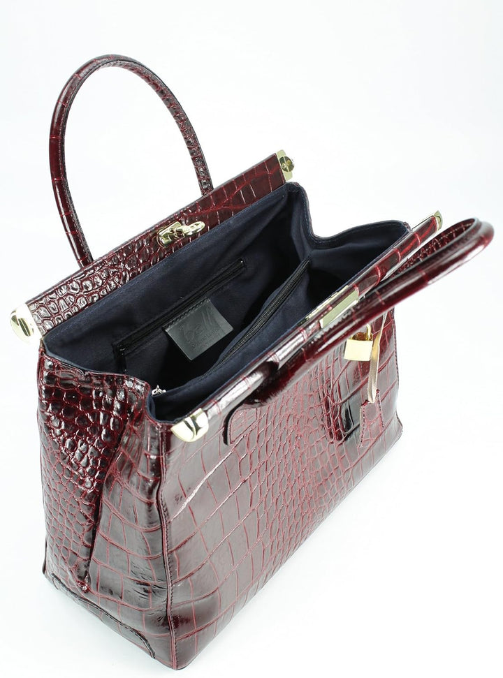 Belli The Bag XL italienische Leder Henkeltasche Handtasche Damen Ledertasche Umhängetasche - 34x25x