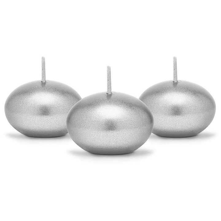 Schwimmkerzen 50 Stk Ø 40 mm Schwimmkerze Kerzen (Silber), Silber