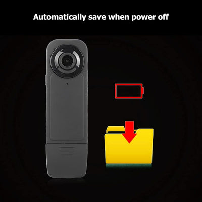 ASHATA Body Camera, Auto Save HD 1920 X 1080P Small Body Camera Persönliche Pocket-Videokamera, 32 G