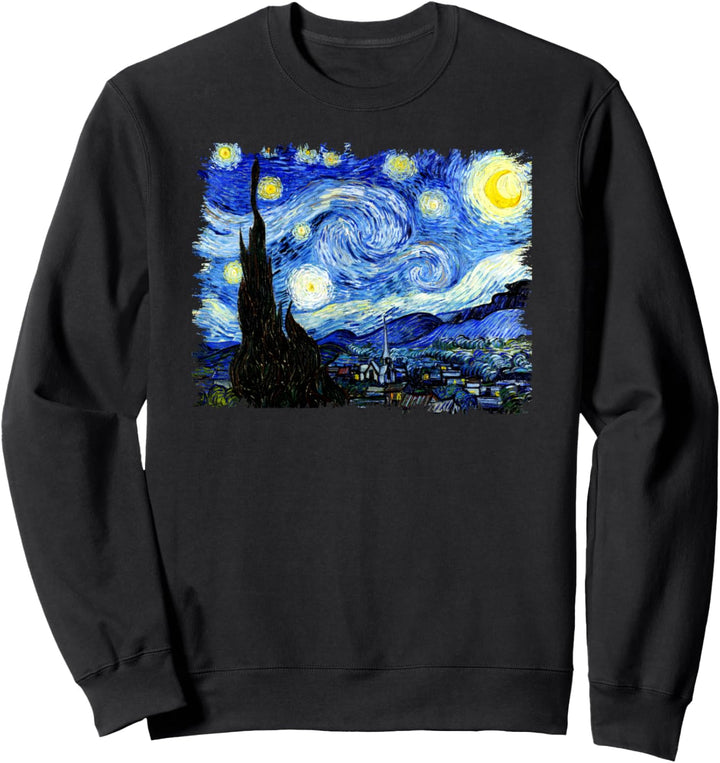 Van Gogh Sternennacht Berühmte Klassische Kunst Stilvoll Sweatshirt