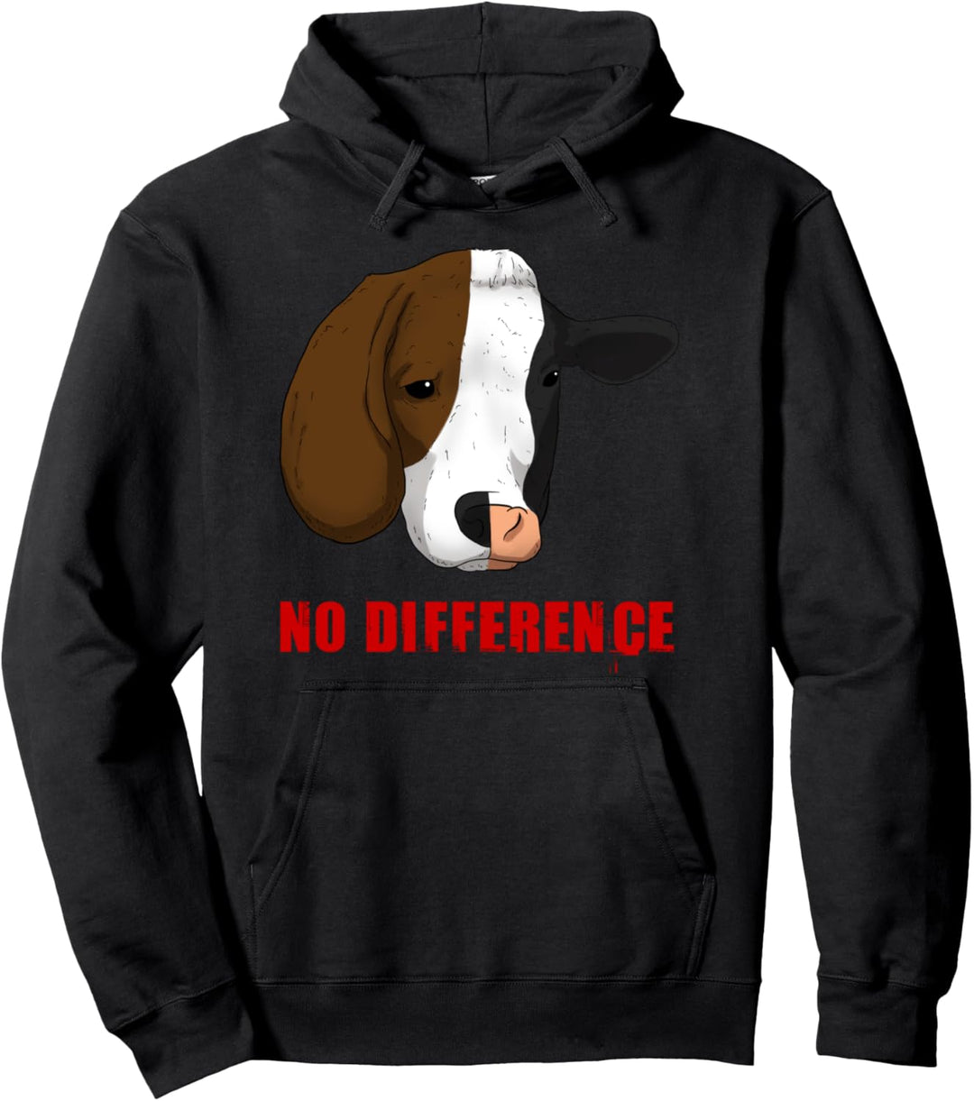 No Difference Tierschutz Vegetarier Veganer Pullover Hoodie