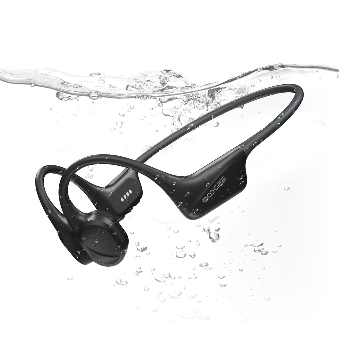 Knochenschall-Kopfhörer, IP68 wasserdichte Sport-Ohrhörer mit Bluetooth 5.4, MP3-Dualmodus, Hautfreu