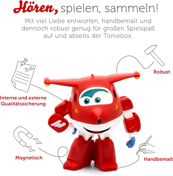 tonies Hörfigur für Toniebox, Super Wings – Schwimmende Schweinchen, Hörspiel mit 4 Geschichten für