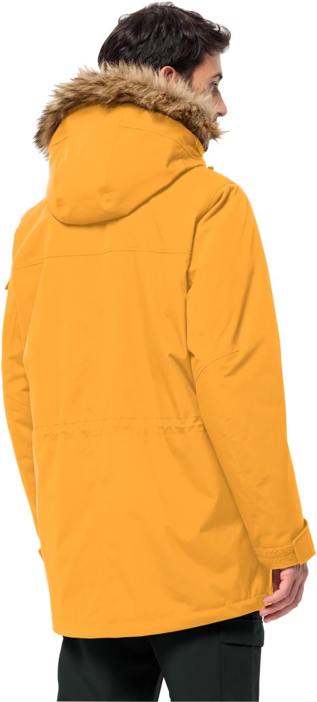 Jack Wolfskin Herren Glacier Canyon Parka Parka S mustard, S mustard
