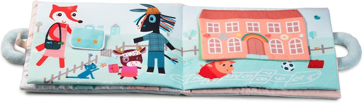 Janod 83270 Party Batman Goodmorning Little Fox-Aktivitätenbuch, weiss, Einheitsgrösse