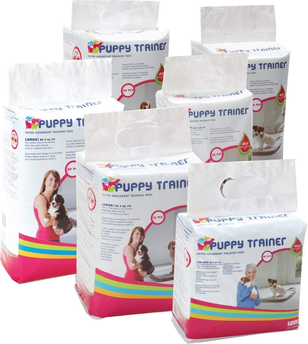 VADIGRAN Savic Puppy Trainer Pads für Hunde, 45 x 30 cm, 15 Stück
