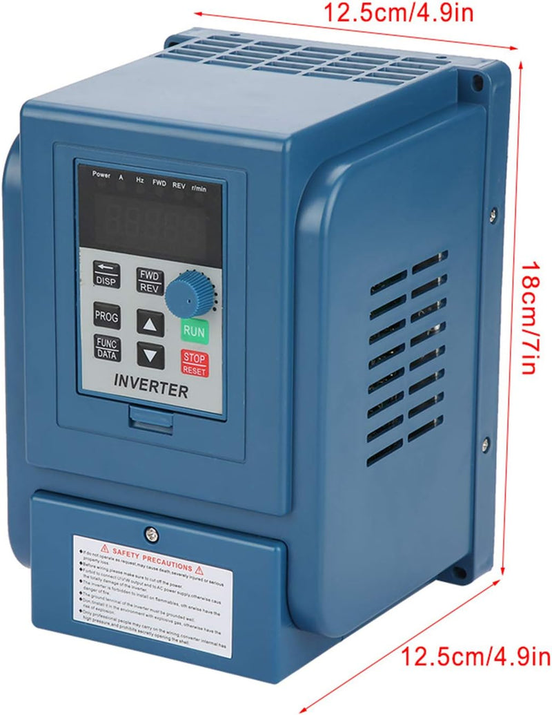 AC 380V 1.5kw 4A Frequenzumrichter VFD 3 Phase Drehzahlregler Inverter Motor