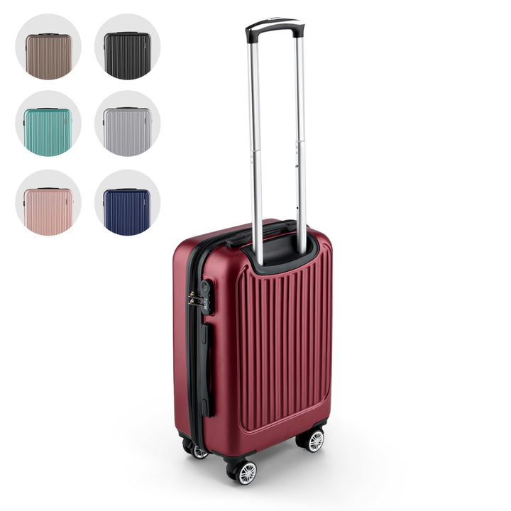 Easy Move ABS Hartschalenkoffer [ERGONOMISCH &amp; SICHER] - Grosser Trolley Koffer mit 360° Rädern, Zah