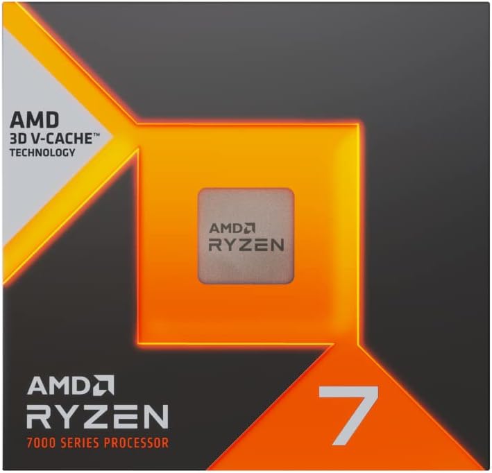 AMD Ryzen 7 7800X3D Prozessor mit 3D V-Cache-Technologie, 8 Kerne/16 verzerrte Threads, Zen 4-Archit