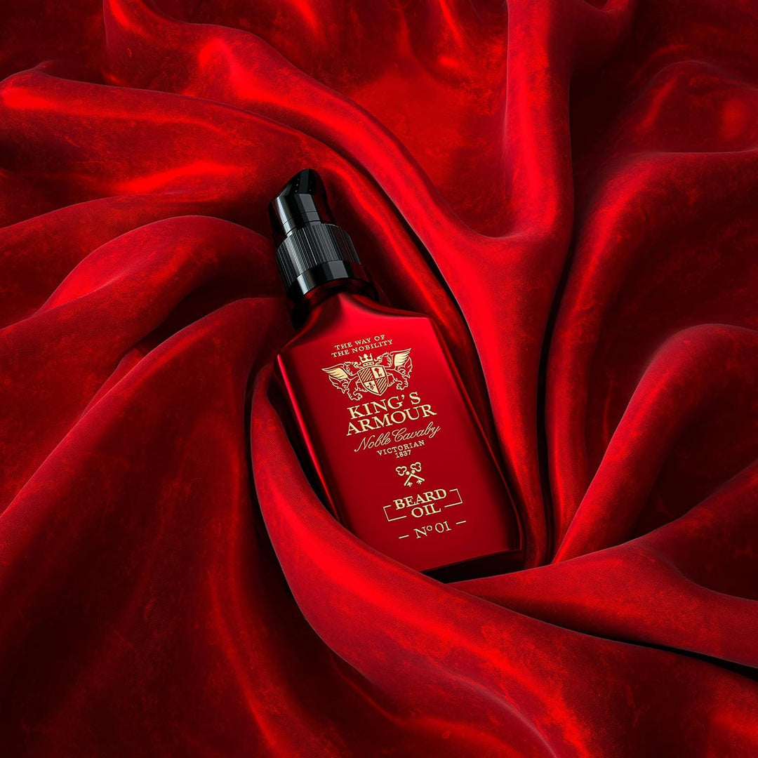 King’s Armour Bartöl (50 ml) – macht weich, stärkt, lässt den Bart wachsen und pflegt ihn – Einzigar