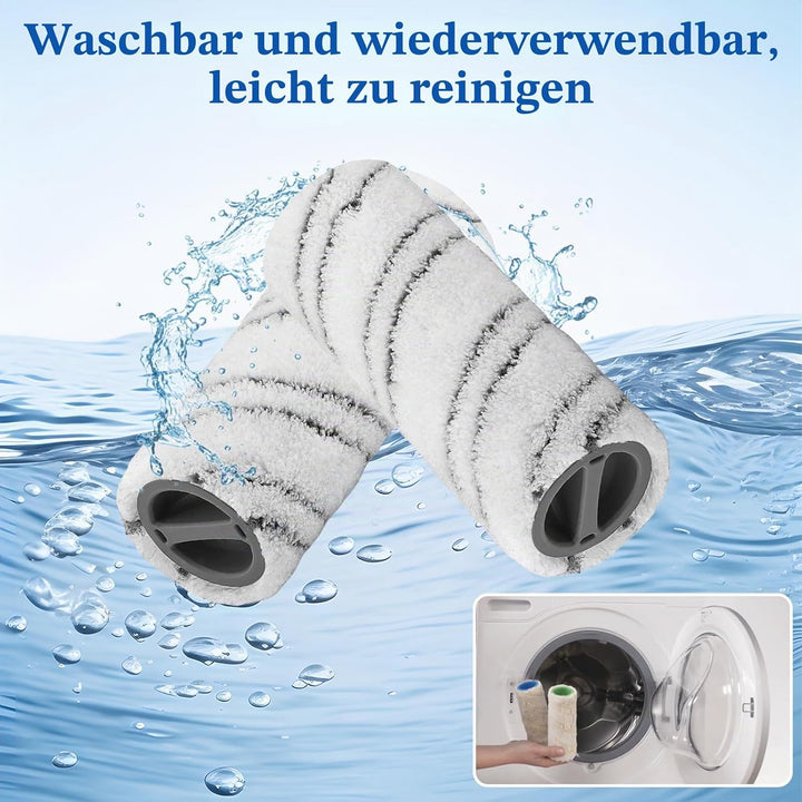 Walzenset für Karcher FC7 FC3 FC5 FC3D EWM2 Elektrischer Bodenreiniger, 4 Universalwalzen, Waschbar,