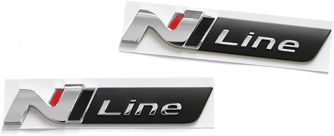Hyundai 86311G4700 86312G4700 Plaketten N-Line Logo Tuning Sport Emblem, selbstklebend