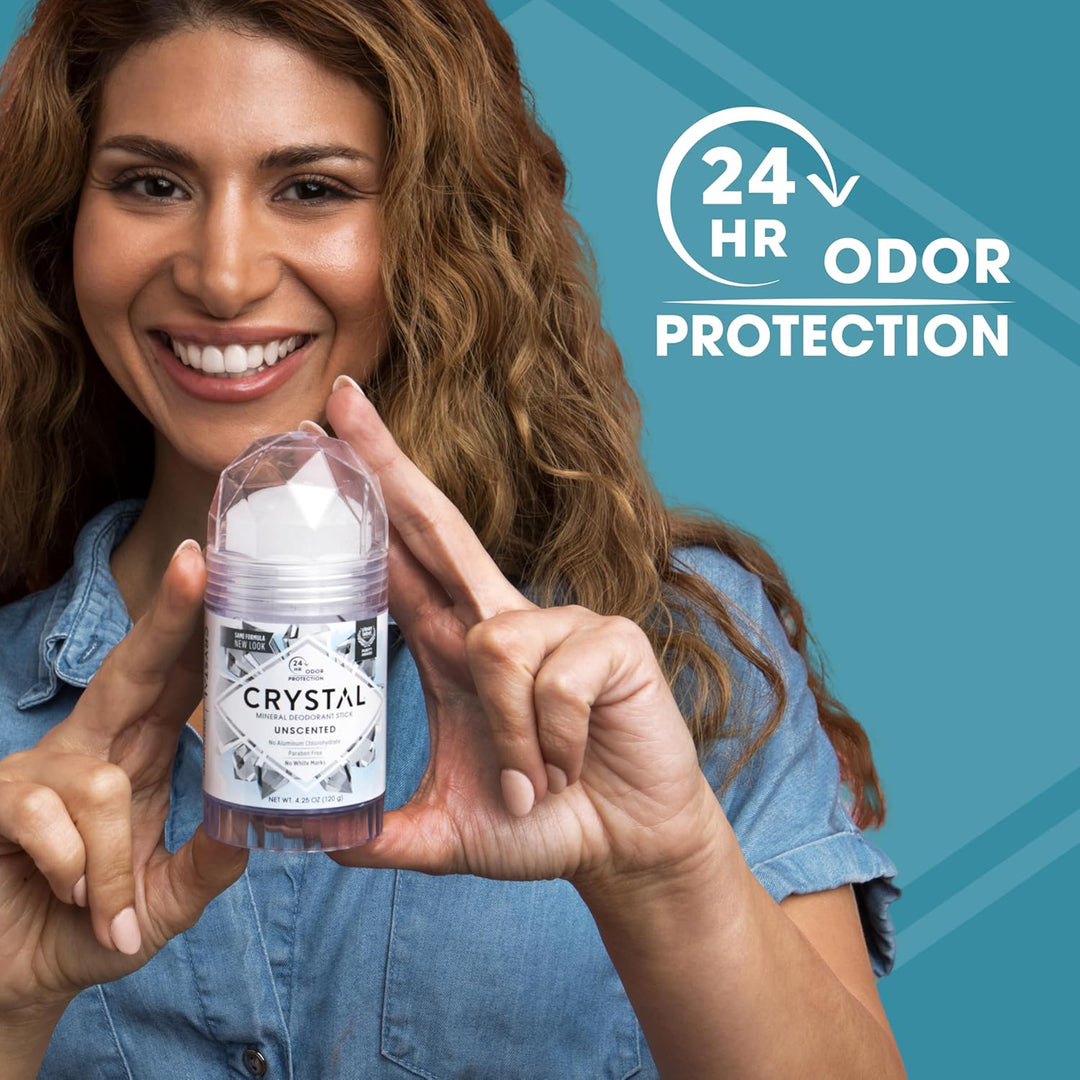 Crystal, Körper-Deodorant, Stick, ohne Duft, 125 ml Original 125 ml (1er Pack), Original 125 ml (1er