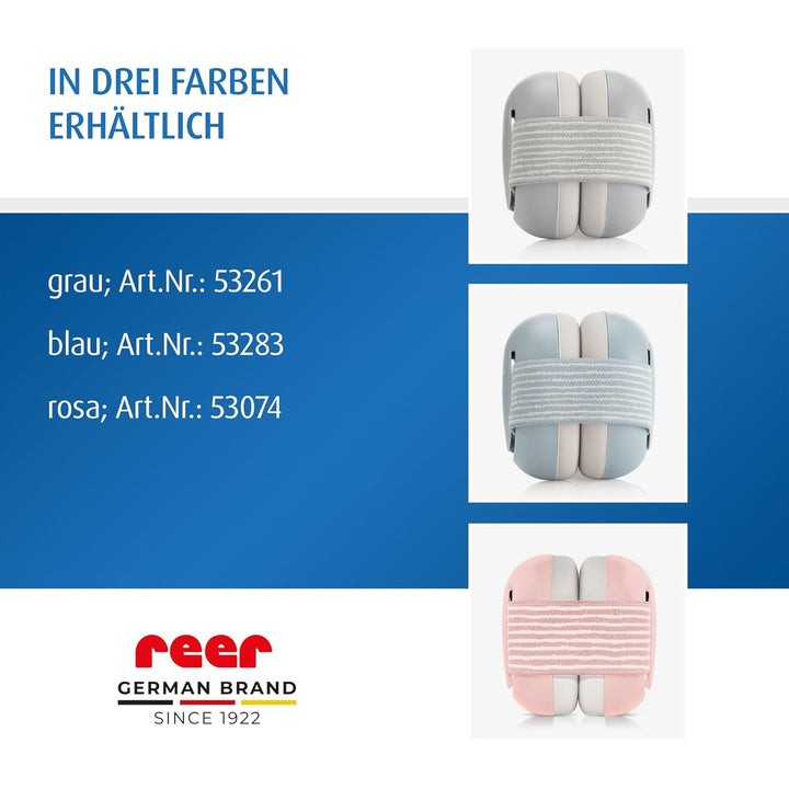 Reer Gehörschutz für Babys SilentGuard, besonders weich und leicht für den empfindlichen Babykopf, m