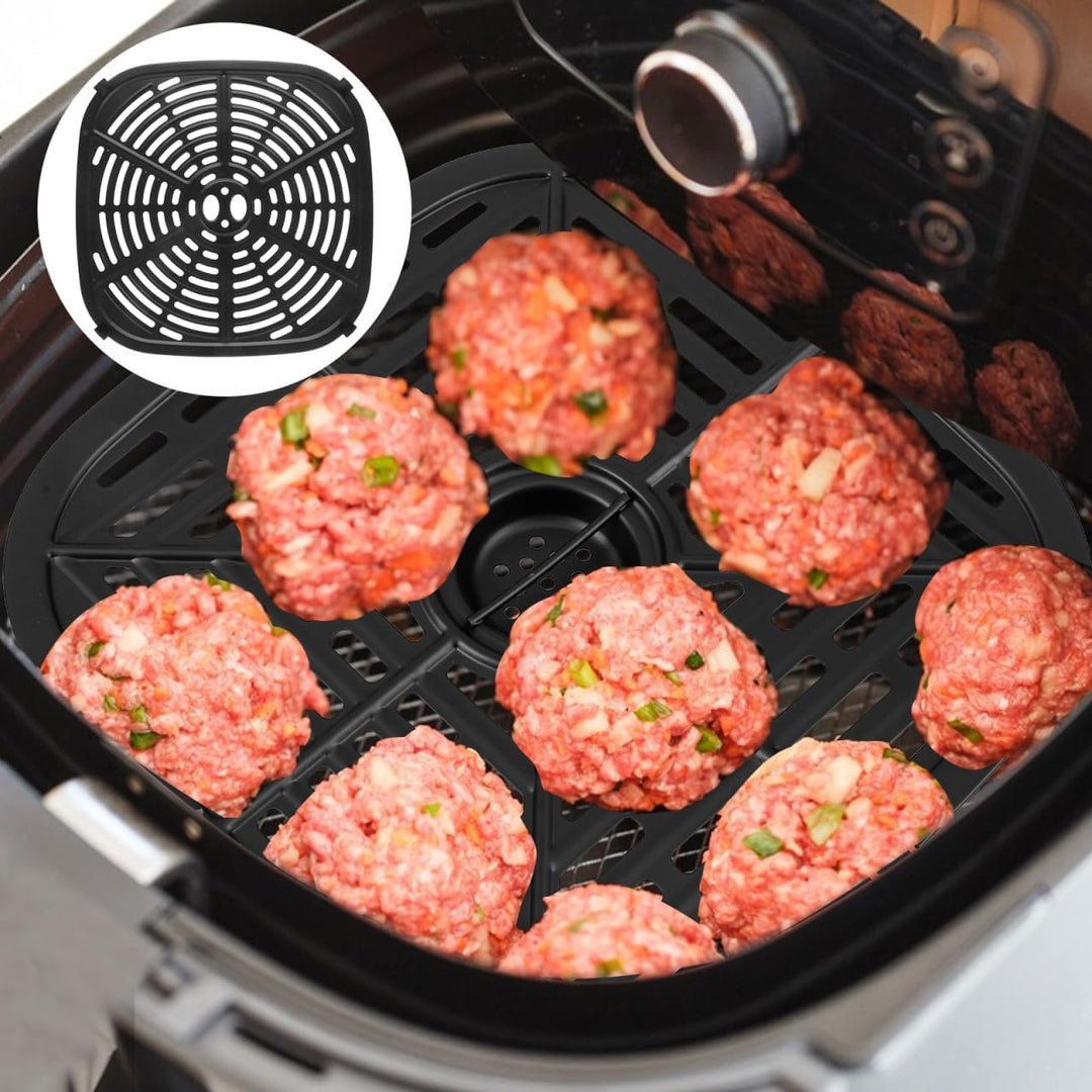 HeissLuftfritteuse ZubehöR Quadratische Grillpfanne 22.5 Cm Antihaftbeschichtete Crisper-Platte Ersa