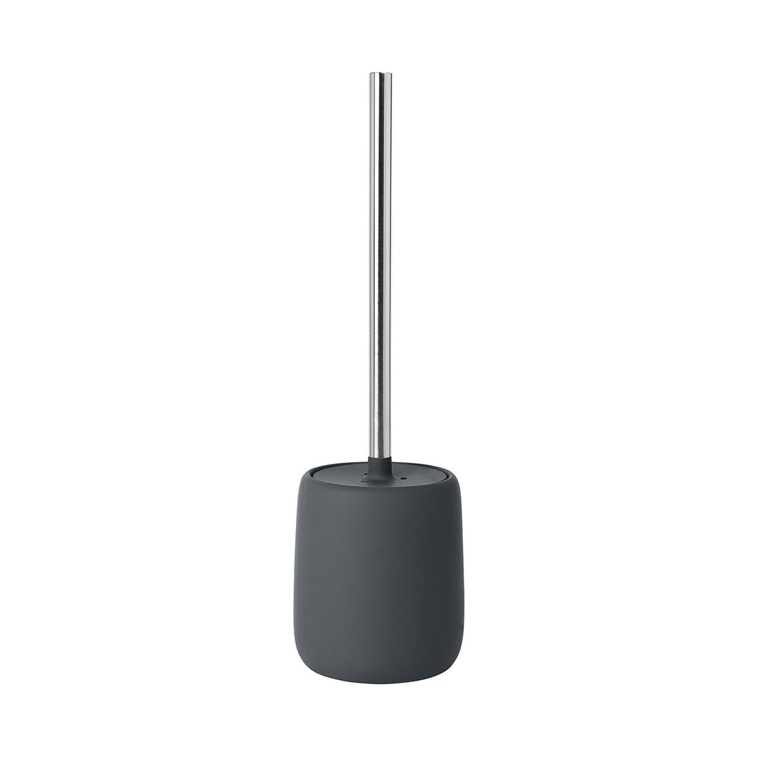 blomus -SONO- WC-Bürste aus Keramik / Kunststoff, Magnet, WC-Garnitur, Soft-Touch, hygienisch, freis