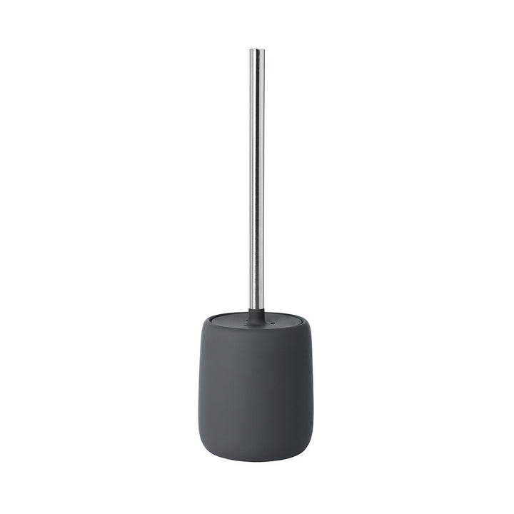 blomus -SONO- WC-Bürste aus Keramik / Kunststoff, Magnet, WC-Garnitur, Soft-Touch, hygienisch, freis