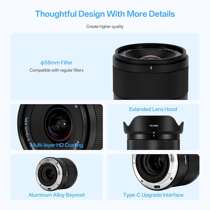 VILTROX AF 14 mm F4.0 Air Vollformatobjektiv für Nikon Z Mount 14mm F4.0 (Full-Frame), 14mm F4.0 (Fu