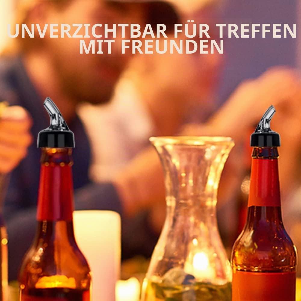 Aoreun Dosierausgiesser Bar Portionierer Spirituosen, 6 Stück 4cl Flaschenausgiesser dosierhilfe Aut