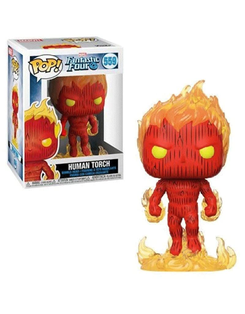 Funko Pop! Marvel: Fantastic Four - The Human Torch Torch - Vinyl-Sammelfigur - Geschenkidee - Offiz