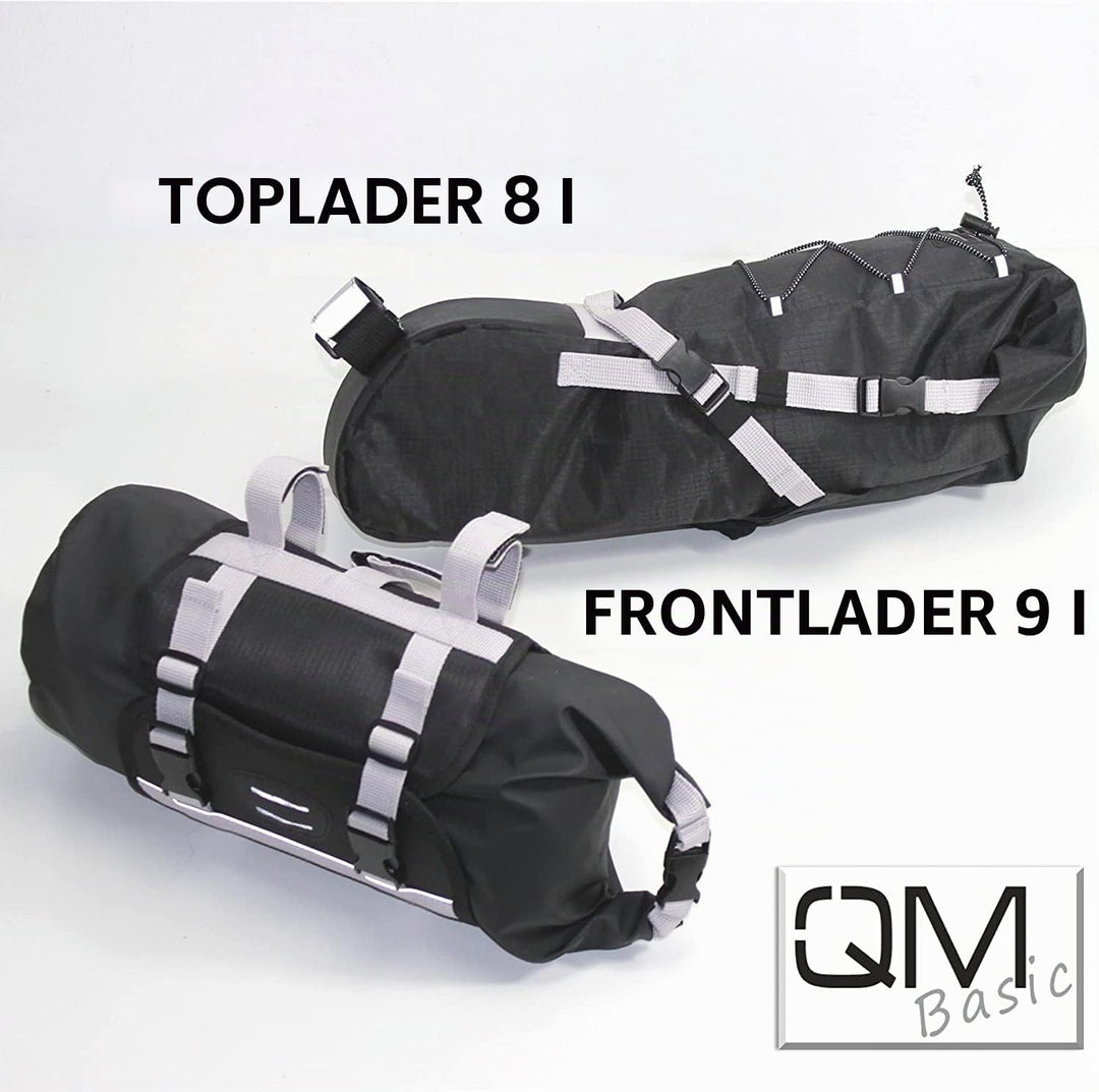 LENKERTASCHE und SATTELTASCHE im Set gesamt 17 Liter bikepacking Taschen wasserdicht Fahrrad Ultrale
