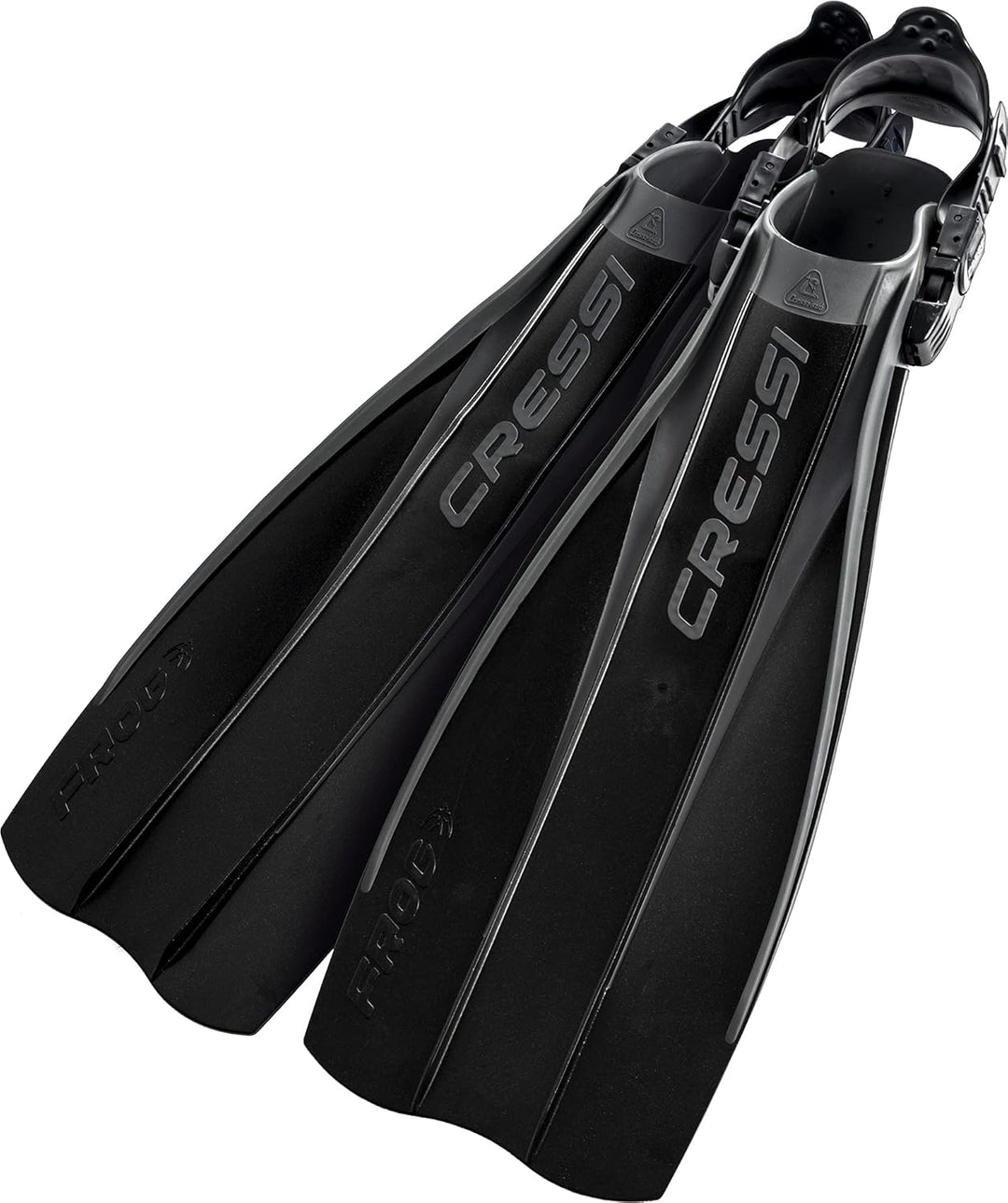 Cressi Geräteflossen Tauchen Frog Made in Italy Verstellbare Flossen M/L Schwarz, M/L Schwarz