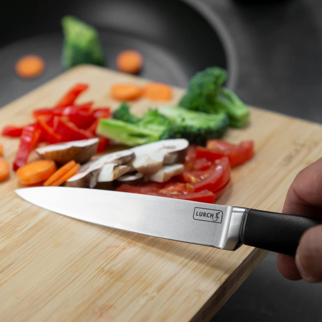 Lurch 230400 TANGO Messerblock (magnetisch) aus Bambus mit 6 TANGO Messern aus korrisionsbeständigem