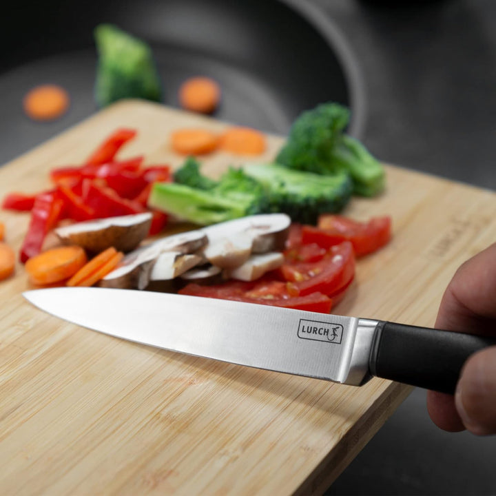 Lurch 230400 TANGO Messerblock (magnetisch) aus Bambus mit 6 TANGO Messern aus korrisionsbeständigem