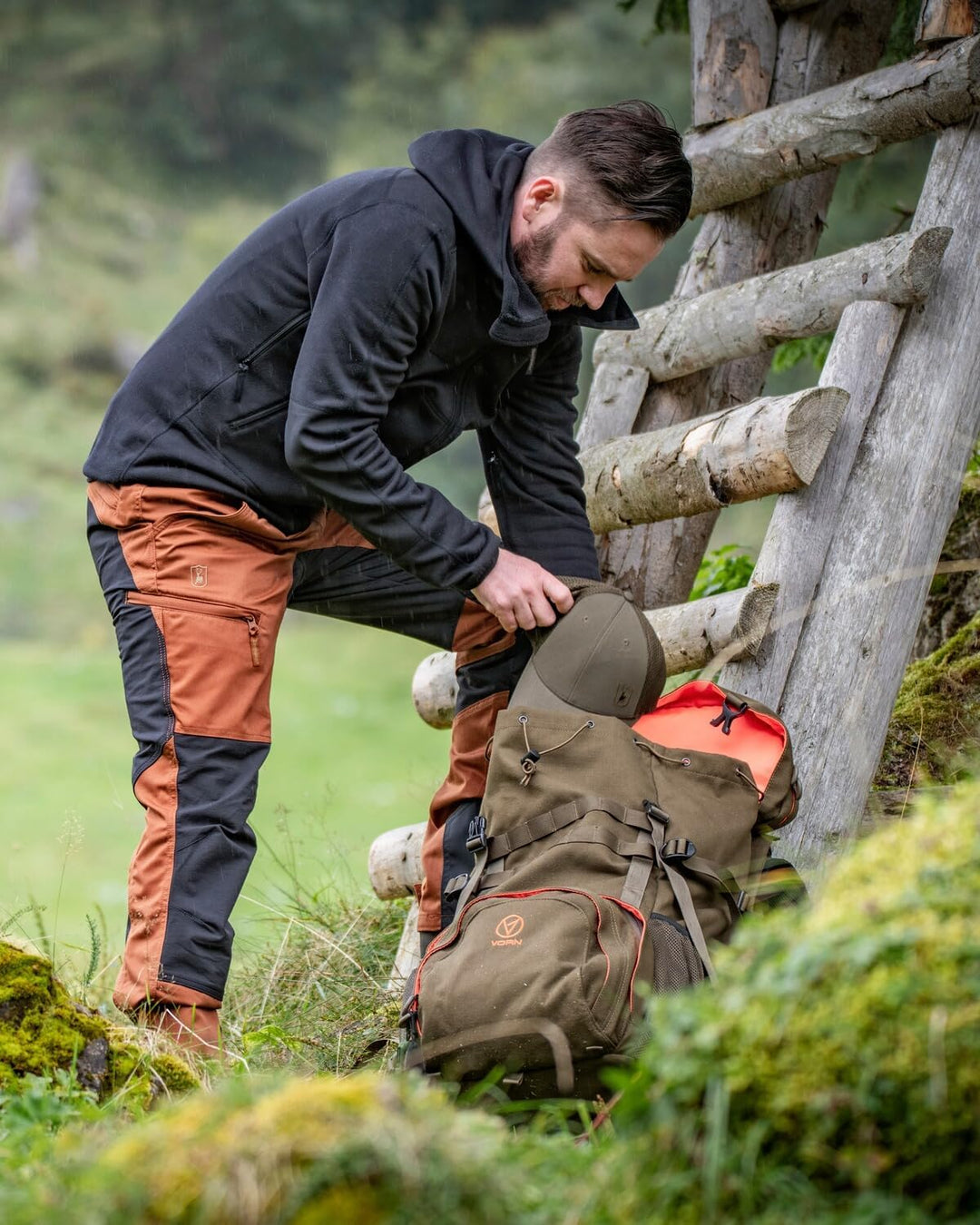 Deerhunter Rogaland Stretchhose mit Kontrast Fallen Leaf 50 Grün, 50 Grün