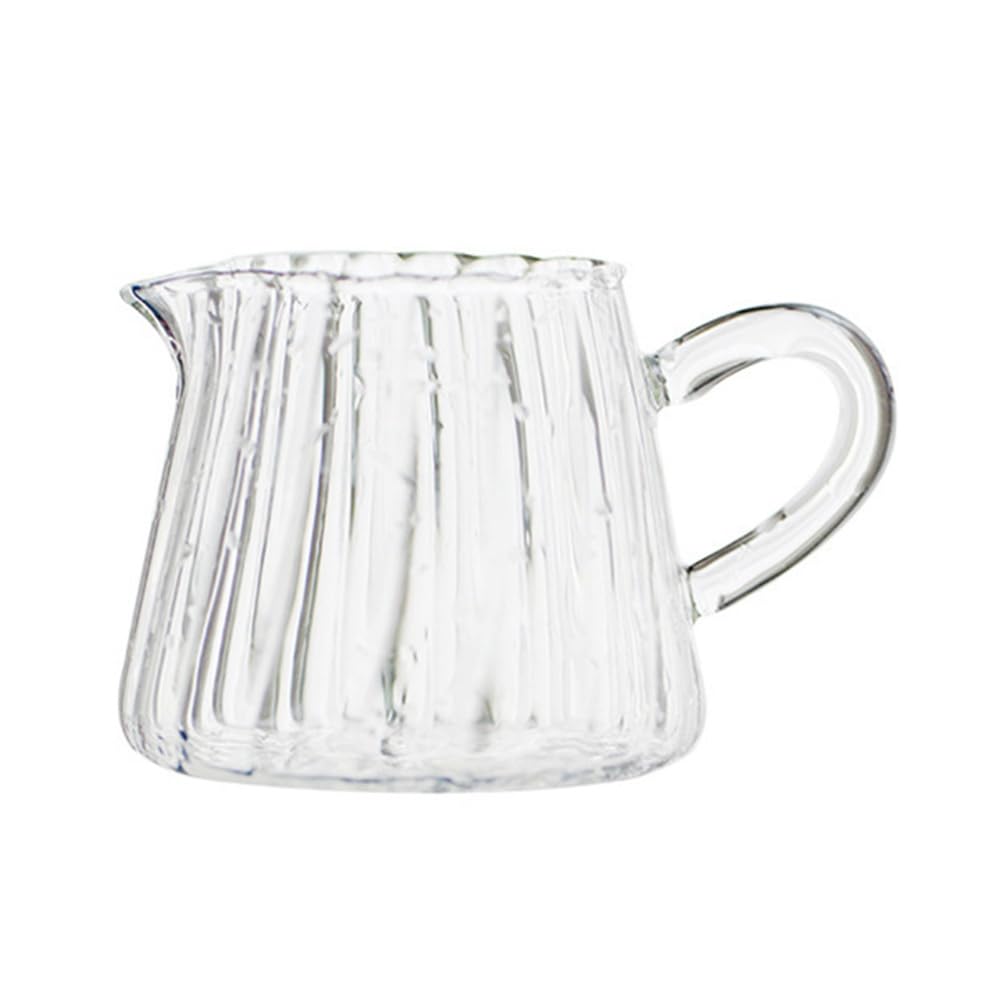 Milchkännchen Glas Milchkrug Sahnekanne Milchkanne Sossenkanne mit Griff Glaskanne Sauciere Espresso