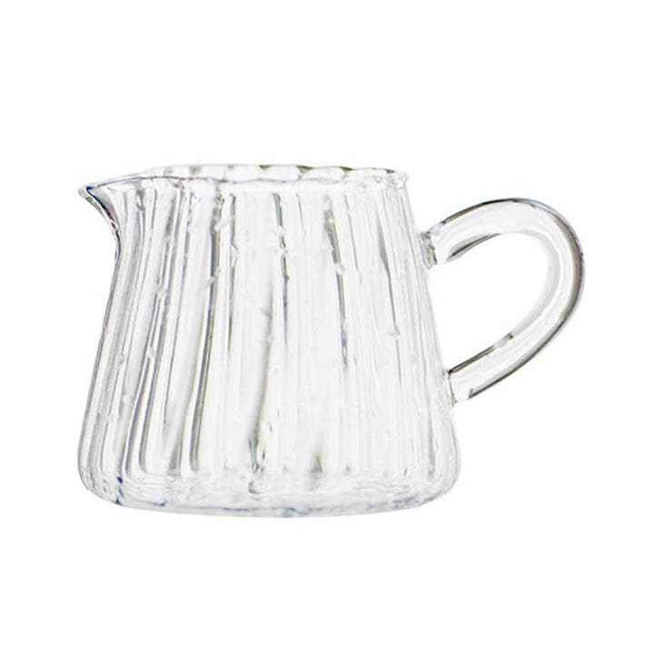 Milchkännchen Glas Milchkrug Sahnekanne Milchkanne Sossenkanne mit Griff Glaskanne Sauciere Espresso