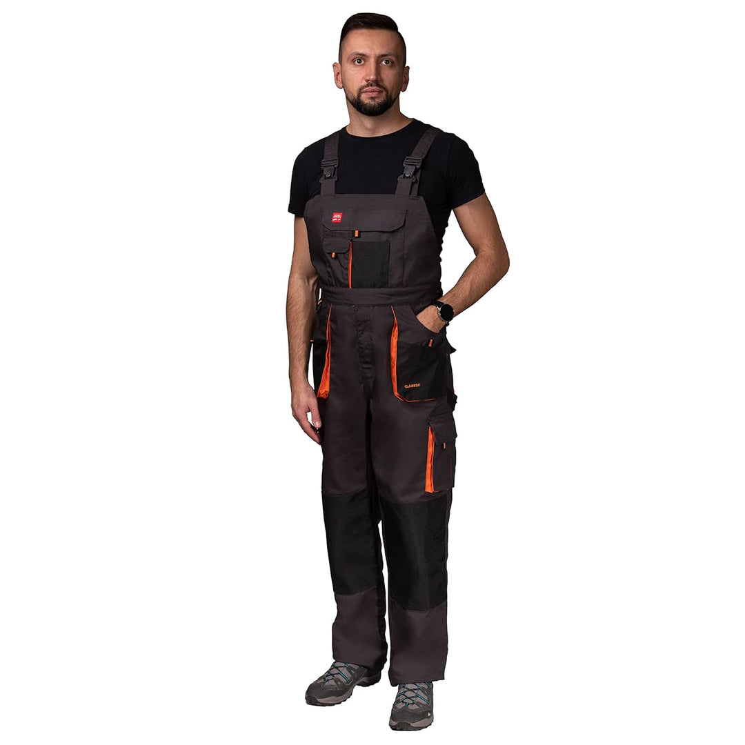 Latzhose und Latzhose für Herren, mit Knieschonern, Jacke erhältlich, perfekt für Arbeit, Mechaniker