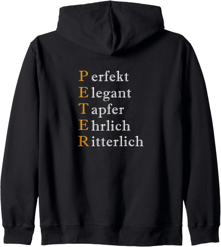 Peter witziges Geschenk zum Geburtstag Kapuzenjacke