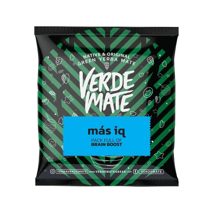Cebador Mate Tee Set - Verde Mate Green Más IQ 50 g + Keramik‑Matebecher + Korkuntersetzer – Fokus,