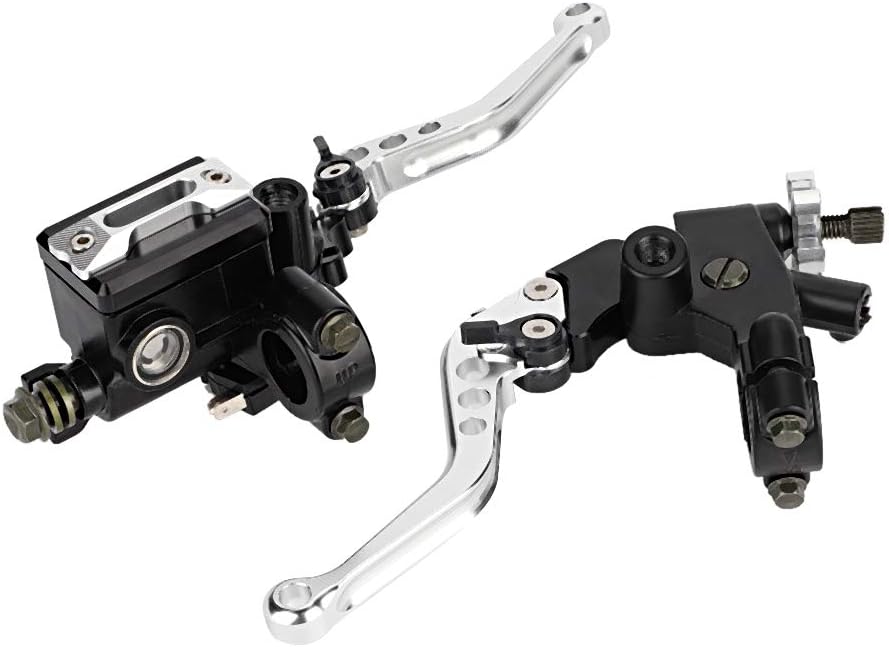 Qiilu 1 Paar Universal-Brems- und Kupplunghebel für Motorräder mit 7/8-Zoll-Lenker (22 mm), für Haup