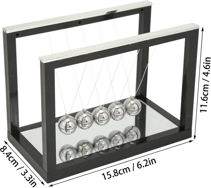 Newton Pendel Schaukel Spielzeug Physik Wissenschaft Gross Newton Cradle Balance Balls mit 5 Eisenku