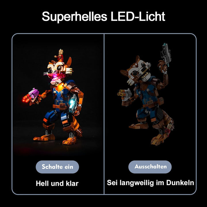 Led Licht Set Kompatibel mit Lego 76282 Rocket & Baby Groot (Kein Modell), Dekorationsbeleuchtungsse