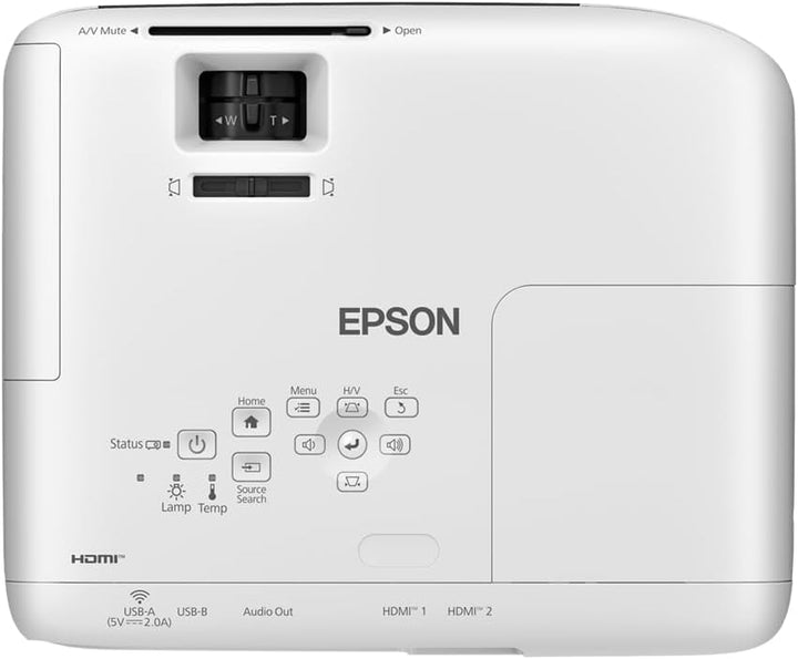 Epson EB-FH08 3LCD-Projektor (3.600 Lumen) 337 Zoll, ca. 8,56 m Bilddiagonale, 2 HDMI, 1.920x1.080p