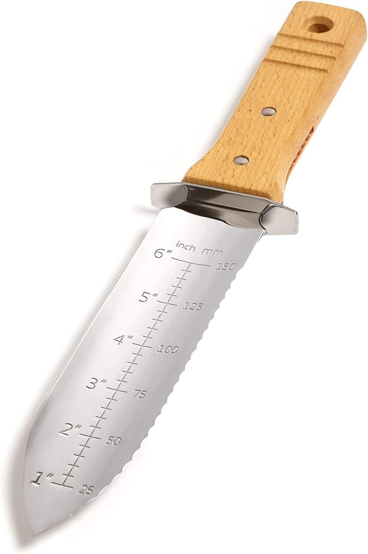 Nisaku Pflanzmesser, Hori-Hori Japanisches Gartenwerkzeug, rostfrei - Nisaku Made in Japan