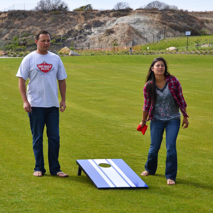 GoSports Classic Cornhole Set - Enthält 8 Sitzsäcke, Reisetasche und Spielregeln (Stilwahl) 90 x 60